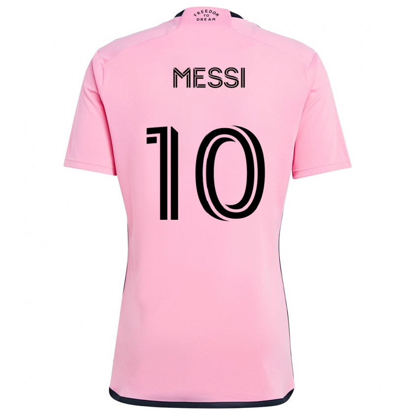 Kandiny Niño Camiseta Lionel Messi #10 Rosa 1ª Equipación 2024/25 La Camisa