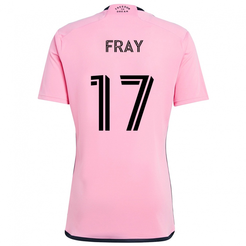 Kandiny Bambino Maglia Ian Fray #17 Rosa Kit Gara Home 2024/25 Maglietta