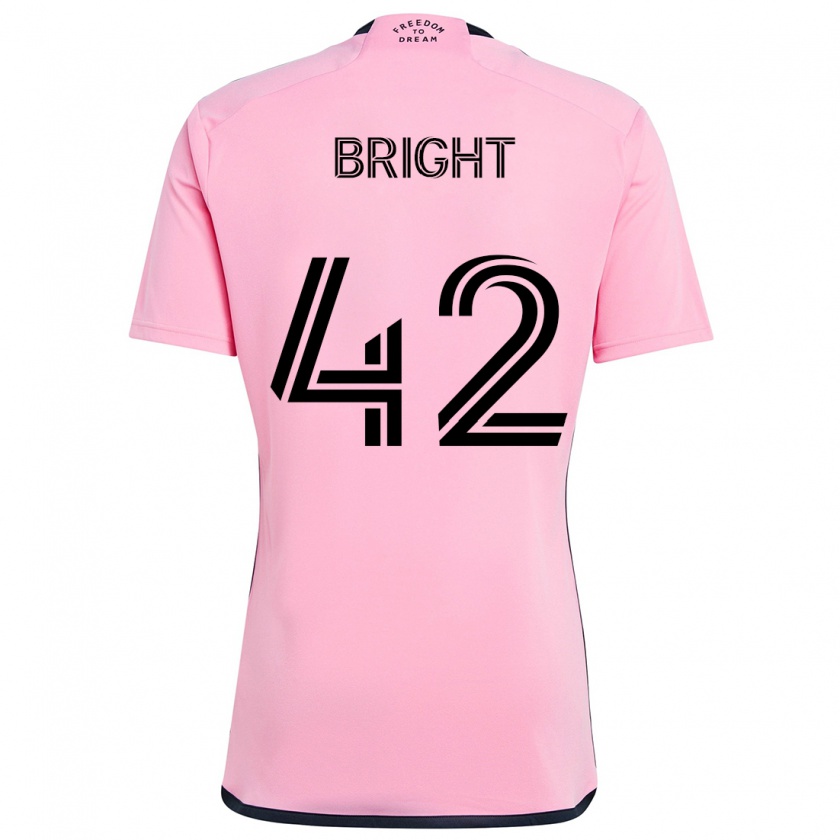 Kandiny Niño Camiseta Yannick Bright #42 Rosa 1ª Equipación 2024/25 La Camisa