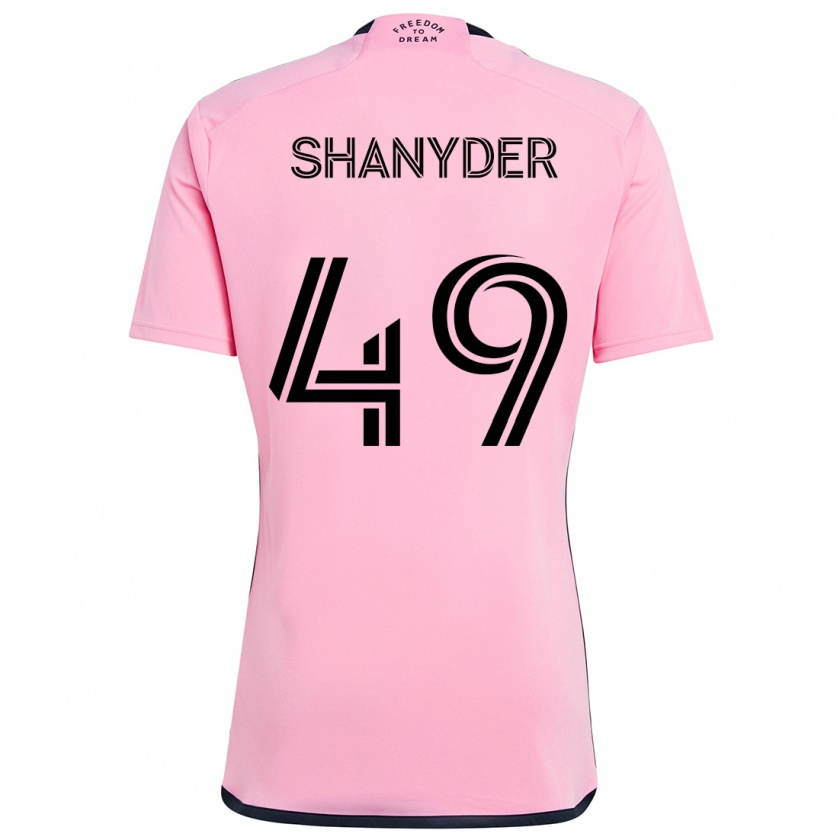 Kandiny Kinderen Shanyder Borgelin #49 Roze Thuisshirt Thuistenue 2024/25 T-Shirt