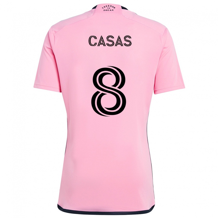 Kandiny Niño Camiseta Pep Casas #8 Rosa 1ª Equipación 2024/25 La Camisa