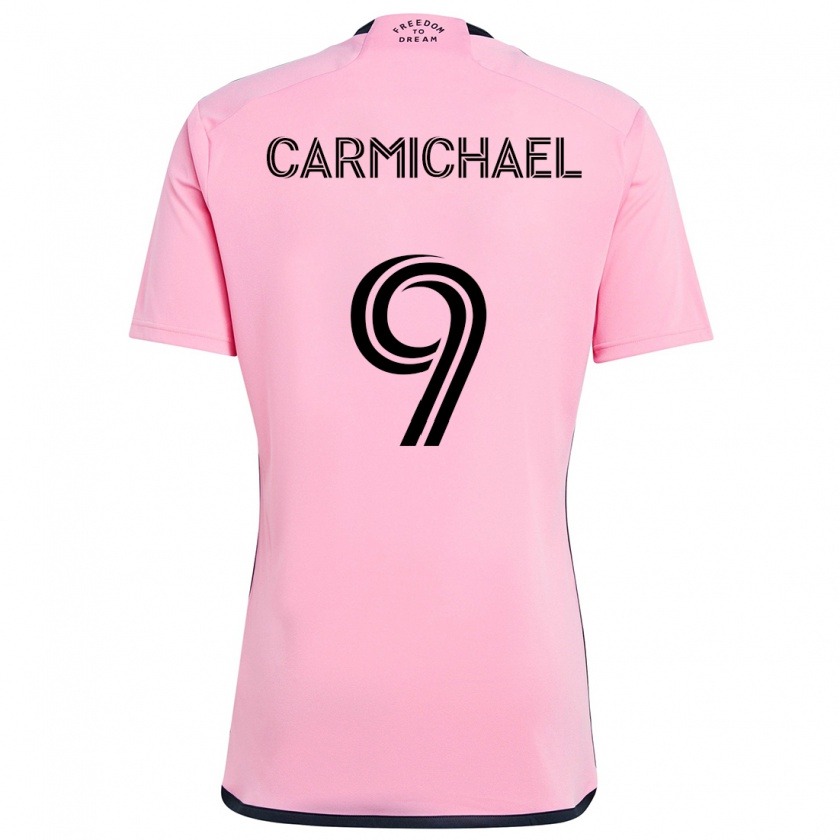 Kandiny Niño Camiseta Ryan Carmichael #9 Rosa 1ª Equipación 2024/25 La Camisa