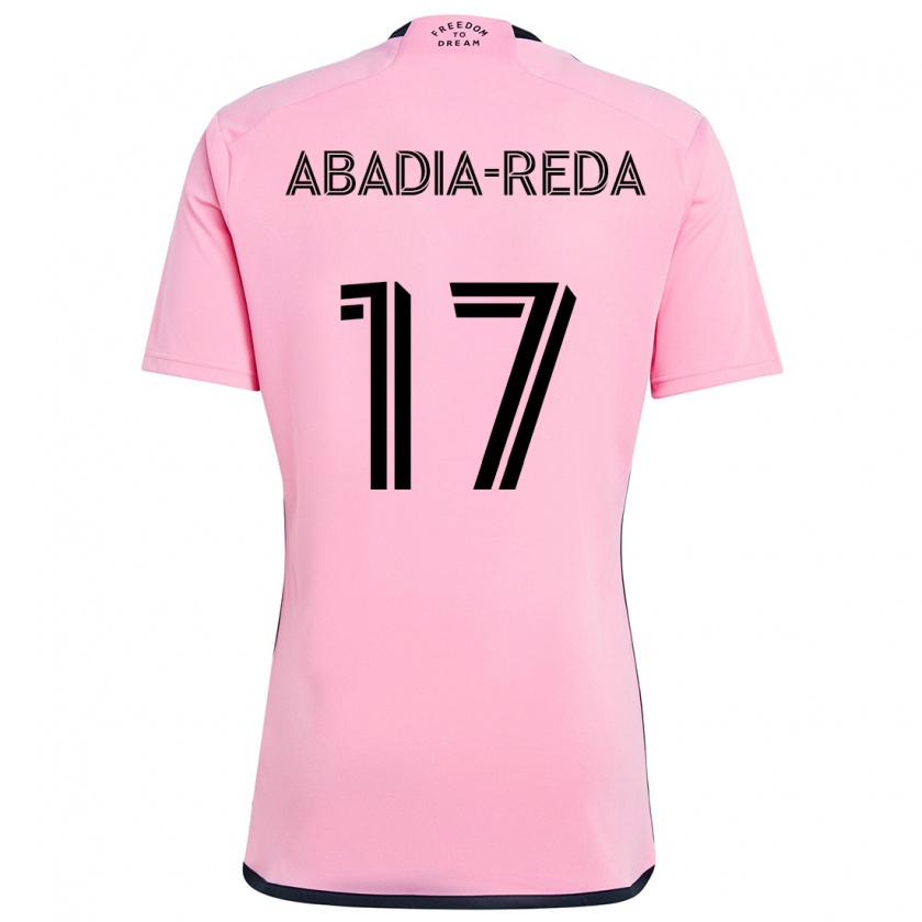 Kandiny Niño Camiseta Ezequiel Abadia-Reda #17 Rosa 1ª Equipación 2024/25 La Camisa