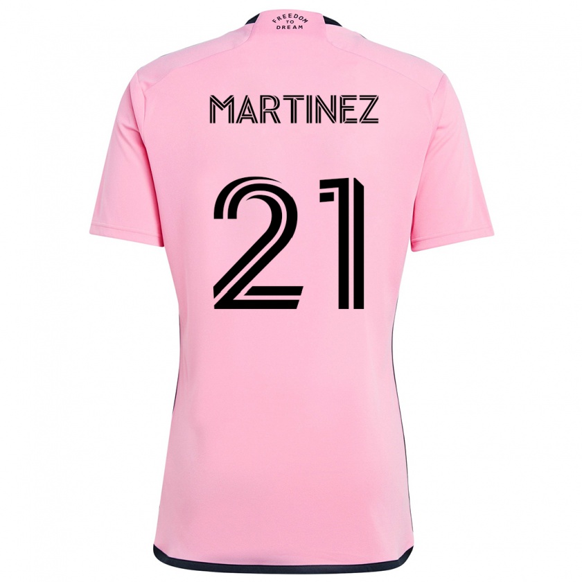 Kandiny Kinderen Derrek Martinez #21 Roze Thuisshirt Thuistenue 2024/25 T-Shirt België