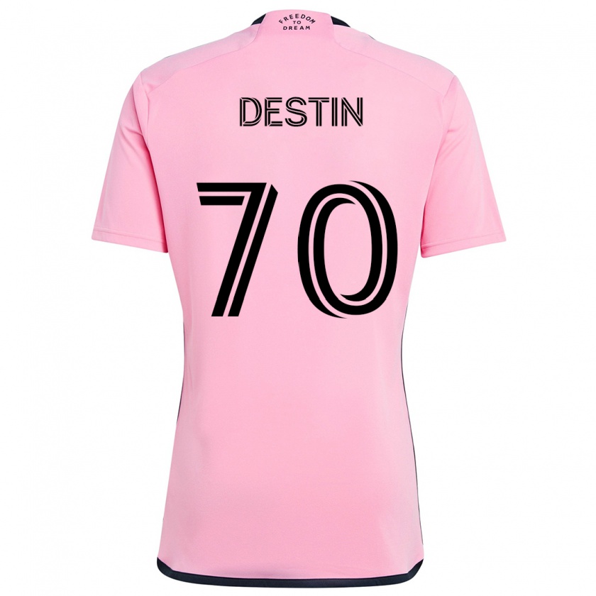 Kandiny Kinderen Bryan Destin #70 Roze Thuisshirt Thuistenue 2024/25 T-Shirt België