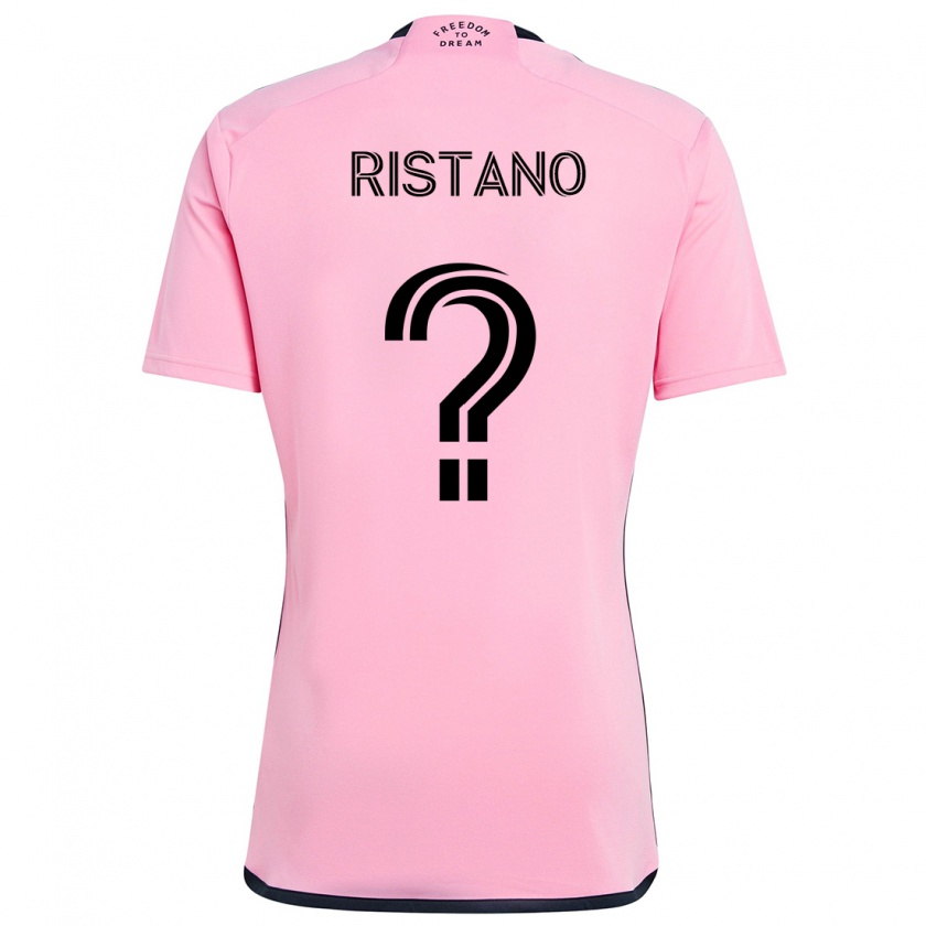 Kandiny Kinderen Alejo Ristano #0 Roze Thuisshirt Thuistenue 2024/25 T-Shirt