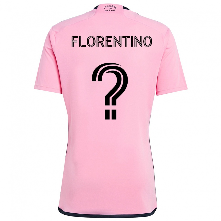 Kandiny Kinderen Gabriel Florentino #0 Roze Thuisshirt Thuistenue 2024/25 T-Shirt België