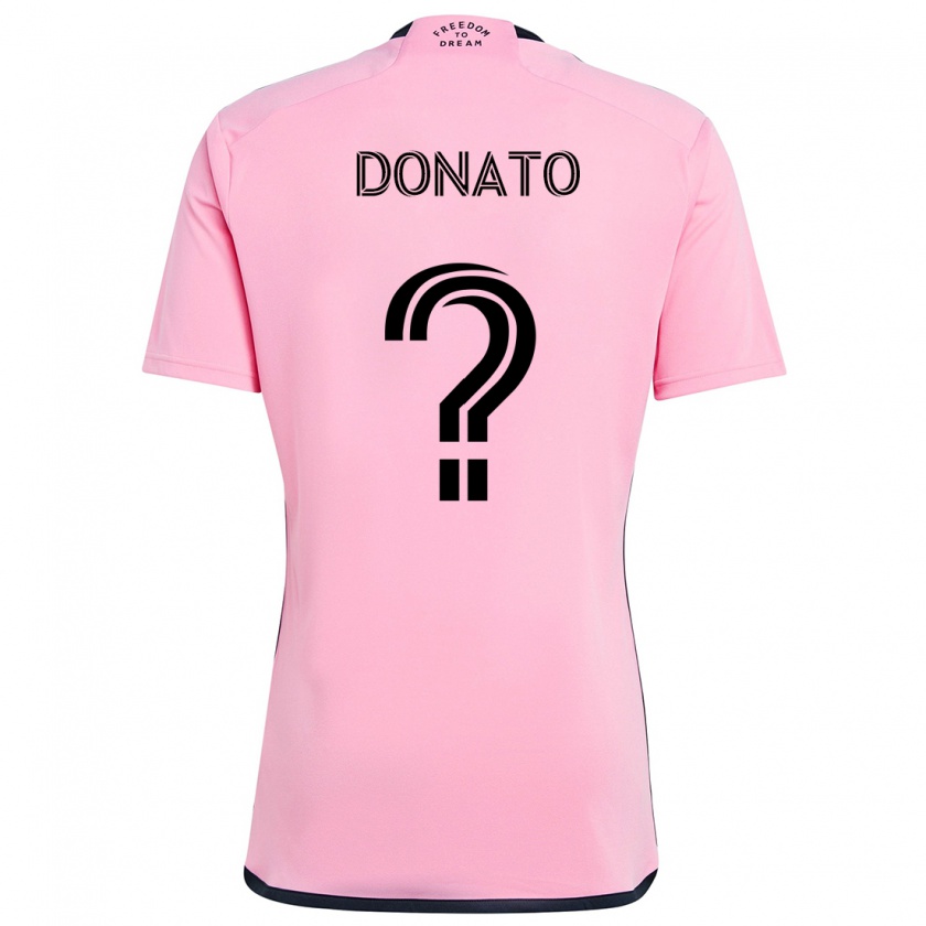 Kandiny Bambino Maglia Benjamin Donato #0 Rosa Kit Gara Home 2024/25 Maglietta