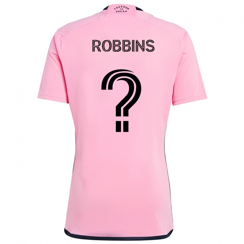 Kandiny Niño Camiseta Lukas Robbins #0 Rosa 1ª Equipación 2024/25 La Camisa