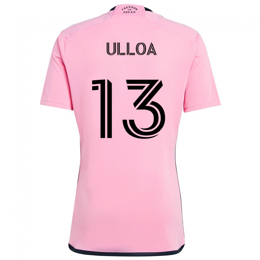 Kandiny Niño Camiseta Víctor Ulloa #13 Rosa 1ª Equipación 2024/25 La Camisa