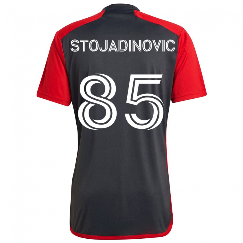 Kandiny Kinder Marko Stojadinovic #85 Grau Rot Heimtrikot Trikot 2024/25 T-Shirt Österreich