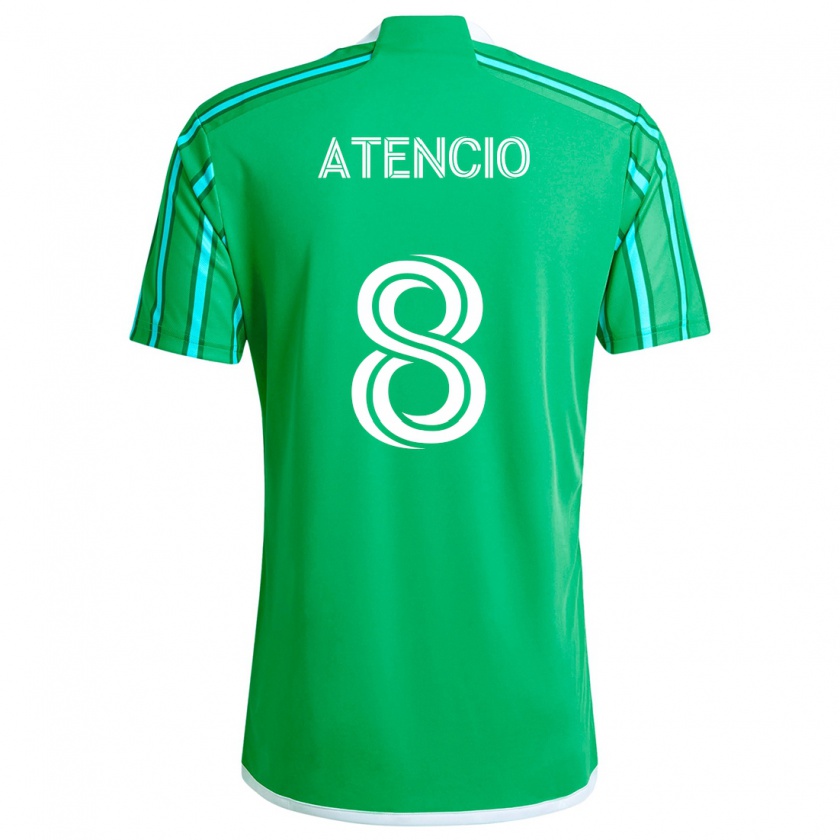 Kandiny Kinderen Josh Atencio #8 Groen Wit Thuisshirt Thuistenue 2024/25 T-Shirt België