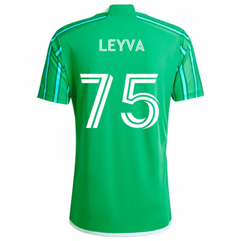 Kandiny Kinderen Danny Leyva #75 Groen Wit Thuisshirt Thuistenue 2024/25 T-Shirt België