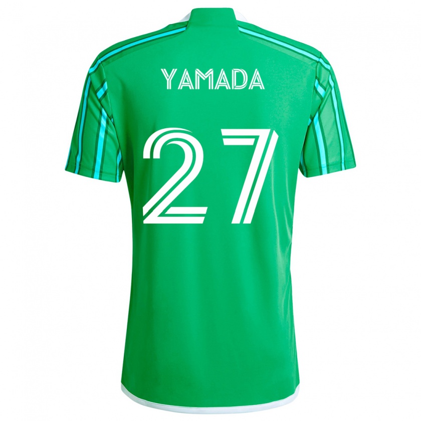 Kandiny Kinder Hikari Yamada #27 Grün Weiß Heimtrikot Trikot 2024/25 T-Shirt Österreich