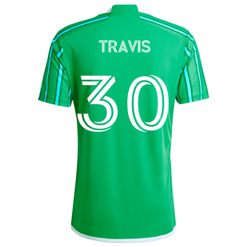 Kandiny Kinderen Riley Travis #30 Groen Wit Thuisshirt Thuistenue 2024/25 T-Shirt België