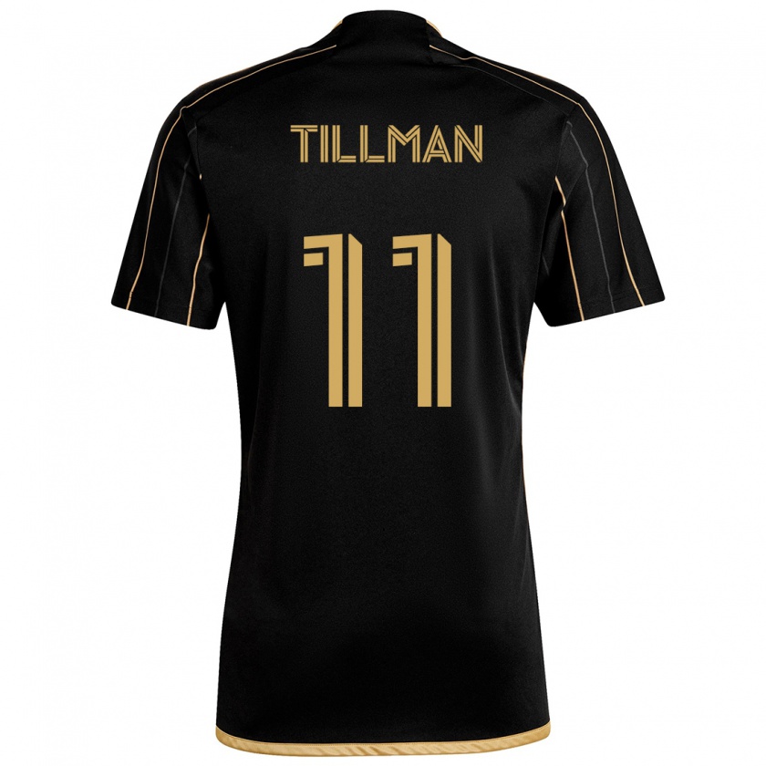 Kandiny Kinderen Timothy Tillman #11 Zwart Goud Thuisshirt Thuistenue 2024/25 T-Shirt België