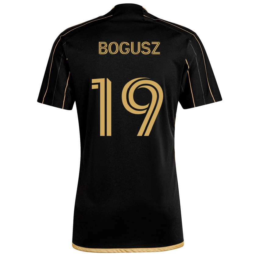 Kandiny Kinderen Mateusz Bogusz #19 Zwart Goud Thuisshirt Thuistenue 2024/25 T-Shirt België