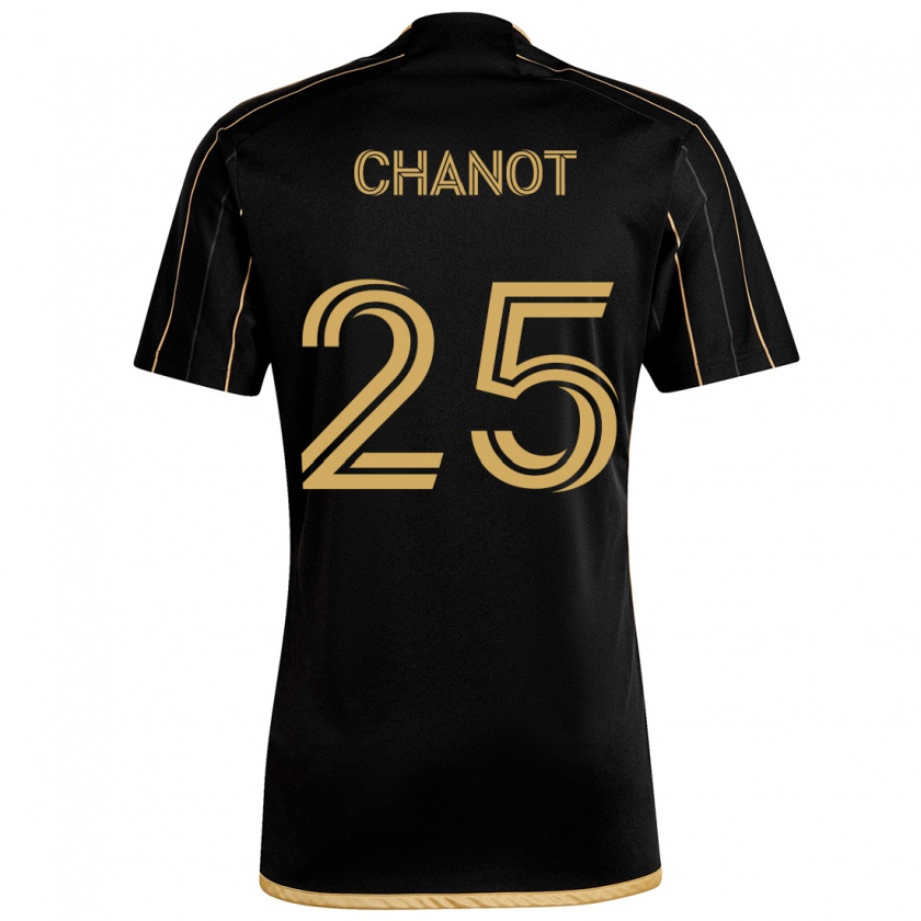 Kandiny Niño Camiseta Maxime Chanot #25 Oro Negro 1ª Equipación 2024/25 La Camisa