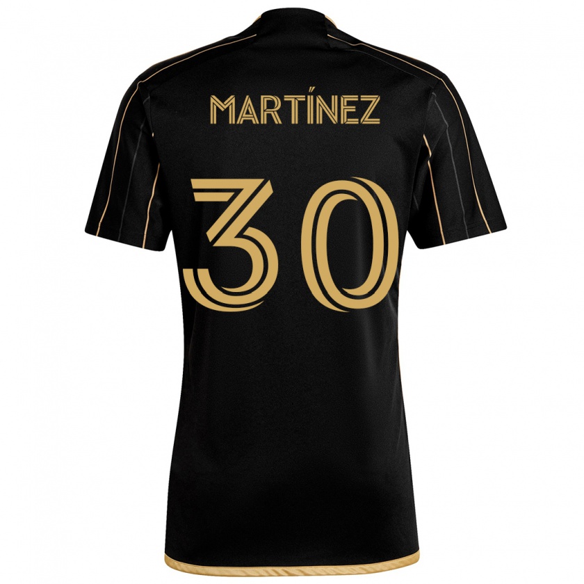 Kandiny Niño Camiseta David Martínez #30 Oro Negro 1ª Equipación 2024/25 La Camisa México