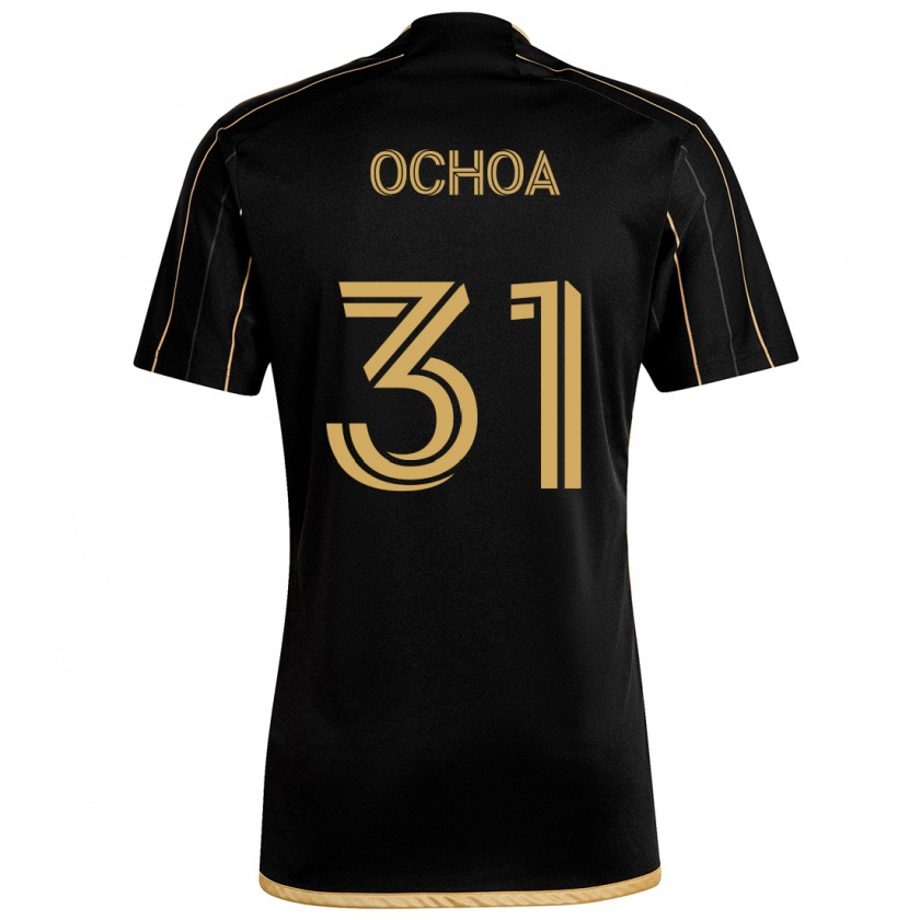 Kandiny Niño Camiseta David Ochoa #31 Oro Negro 1ª Equipación 2024/25 La Camisa