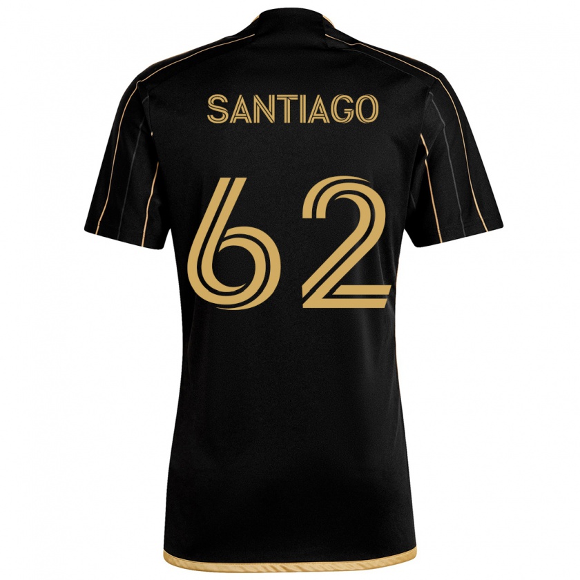 Kandiny Niño Camiseta Joshua Santiago #62 Oro Negro 1ª Equipación 2024/25 La Camisa