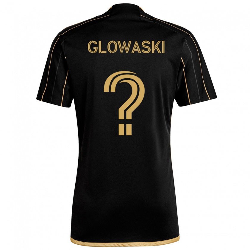 Kandiny Niño Camiseta Dylan Glowaski #0 Oro Negro 1ª Equipación 2024/25 La Camisa