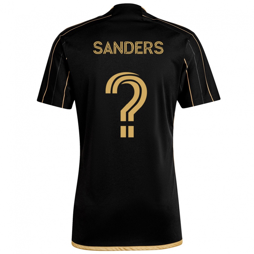 Kandiny Kinder Adrian Sanders #0 Schwarzes Gold Heimtrikot Trikot 2024/25 T-Shirt Österreich