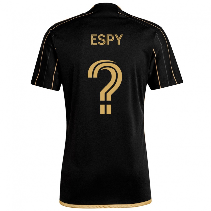 Kandiny Kinder Tyson Espy #0 Schwarzes Gold Heimtrikot Trikot 2024/25 T-Shirt Österreich