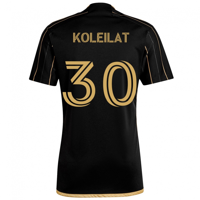 Kandiny Niño Camiseta Jassem Koleilat #30 Oro Negro 1ª Equipación 2024/25 La Camisa