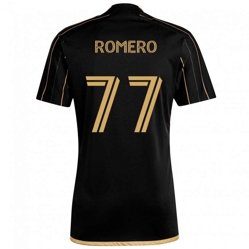 Kandiny Kinderen Alexander Romero #77 Zwart Goud Thuisshirt Thuistenue 2024/25 T-Shirt België