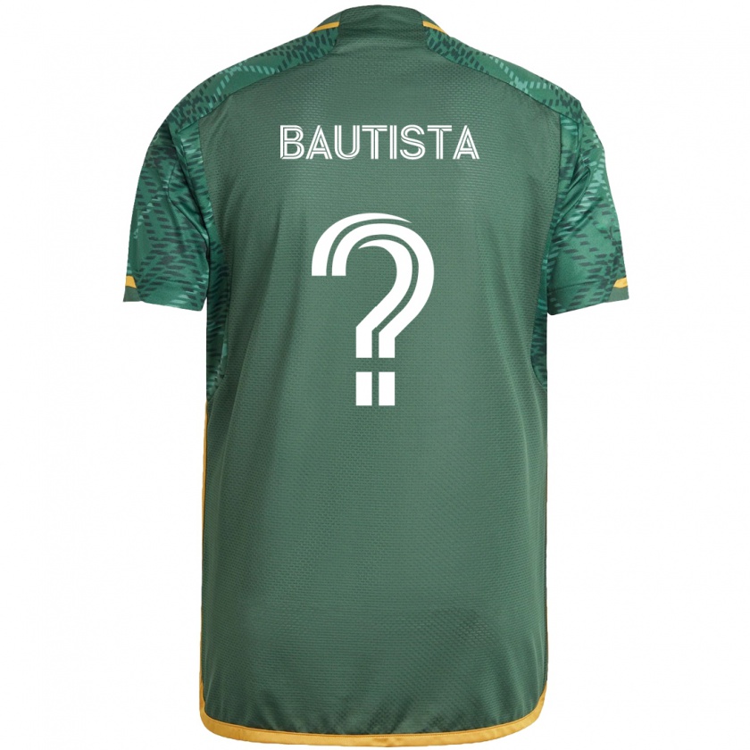 Kandiny Niño Camiseta Ricardo Bautista #0 Verde Naranja 1ª Equipación 2024/25 La Camisa