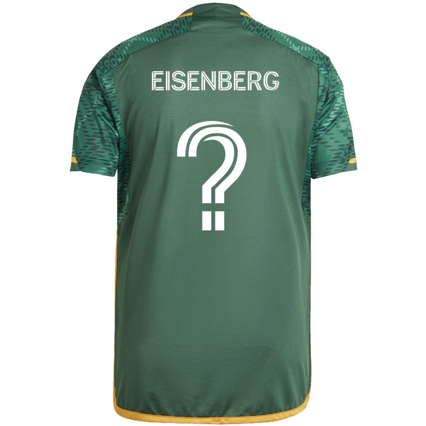 Kandiny Kinder Max Eisenberg #0 Grün Orange Heimtrikot Trikot 2024/25 T-Shirt Österreich