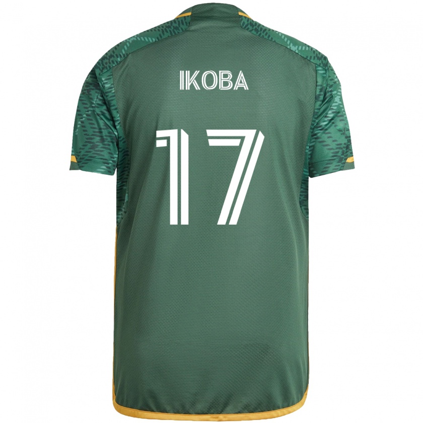 Kandiny Kinderen Tega Ikoba #17 Groen Oranje Thuisshirt Thuistenue 2024/25 T-Shirt België