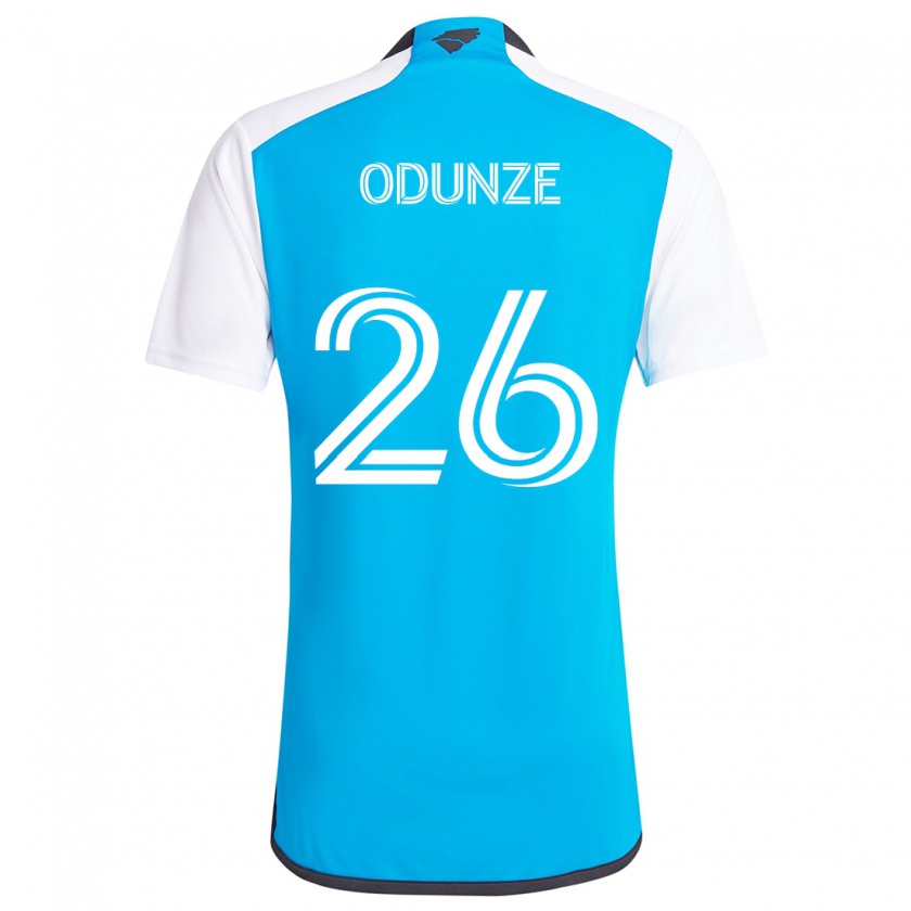 Kandiny Kinderen Chituru Odunze #26 Blauw Wit Thuisshirt Thuistenue 2024/25 T-Shirt België