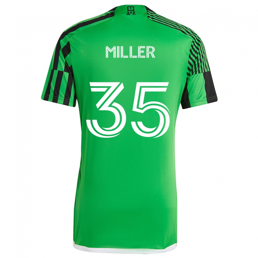 Kandiny Niño Camiseta Mason Miller #35 Verde Negro 1ª Equipación 2024/25 La Camisa México