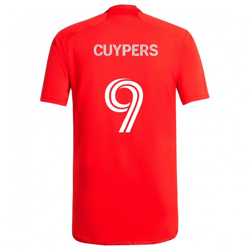 Kandiny Kinderen Hugo Cuypers #9 Rood Wit Thuisshirt Thuistenue 2024/25 T-Shirt België