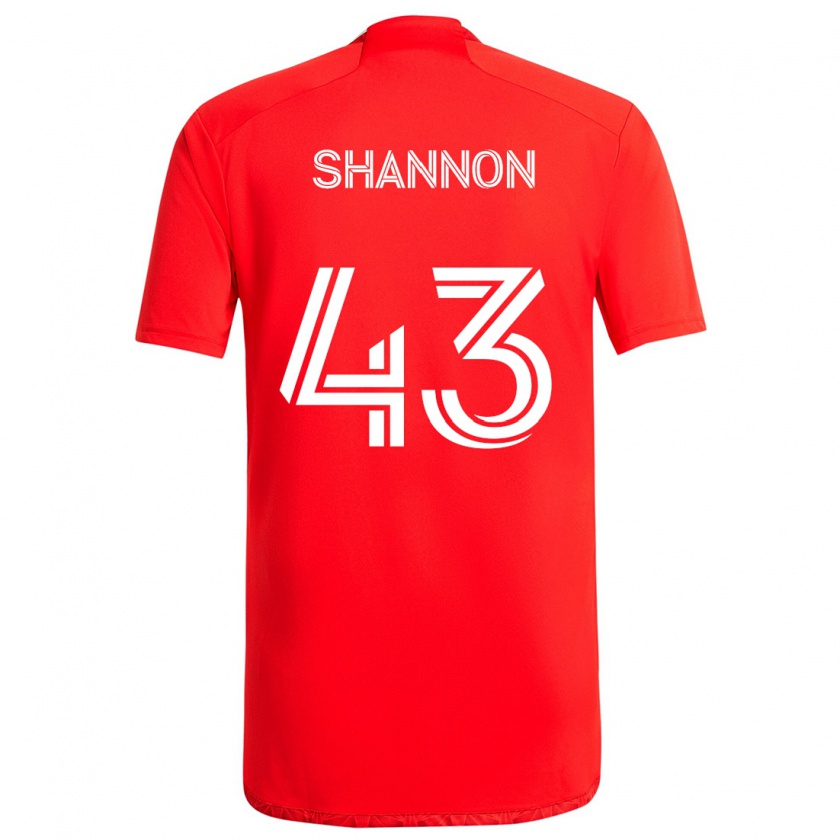 Kandiny Kinder Jaylen Shannon #43 Rot-Weiss Heimtrikot Trikot 2024/25 T-Shirt Österreich