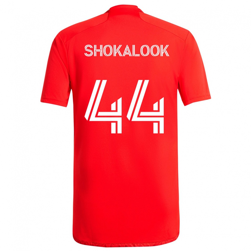 Kandiny Kinderen Jason Shokalook #44 Rood Wit Thuisshirt Thuistenue 2024/25 T-Shirt