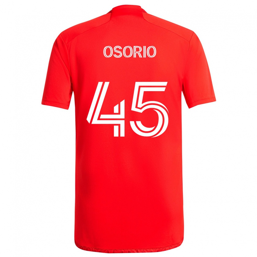 Kandiny Kinderen Harold Osorio #45 Rood Wit Thuisshirt Thuistenue 2024/25 T-Shirt België