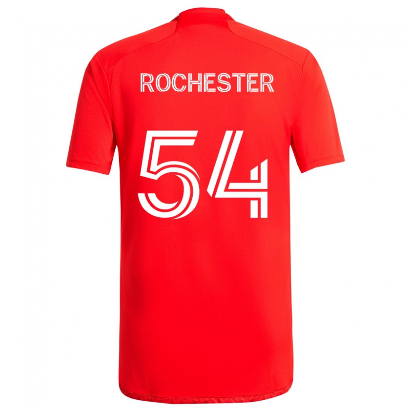 Kandiny Kinderen Lamonth Rochester #54 Rood Wit Thuisshirt Thuistenue 2024/25 T-Shirt België