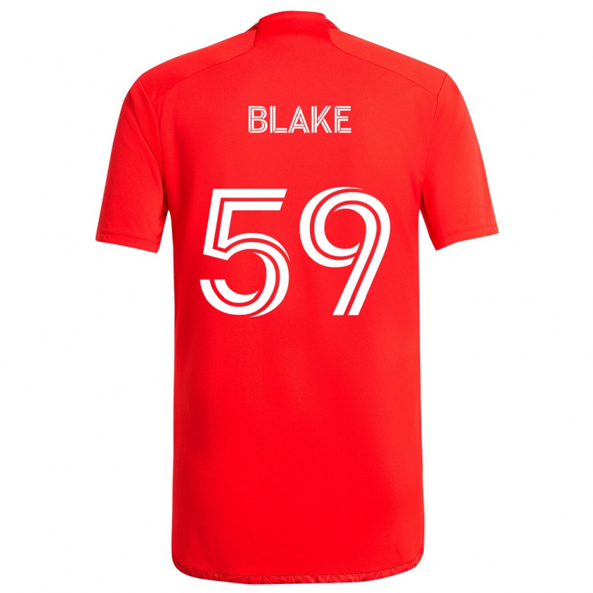 Kandiny Bambino Maglia Romain Blake #59 Rosso Bianco Kit Gara Home 2024/25 Maglietta