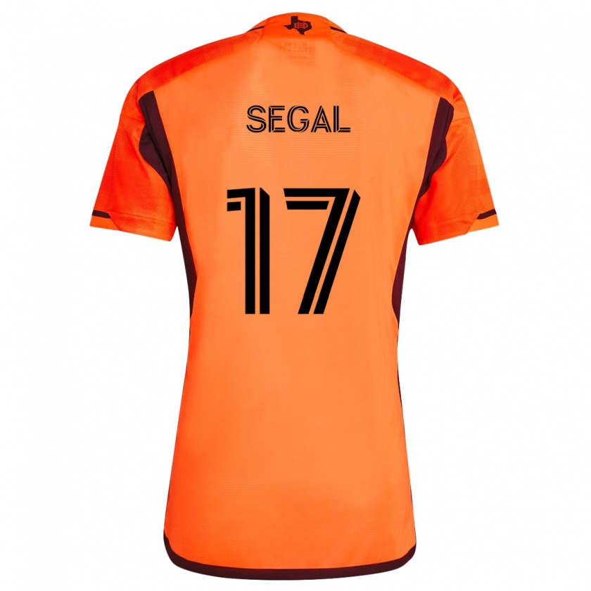 Kandiny Niño Camiseta Gabriel Segal #17 Naranja Negro 1ª Equipación 2024/25 La Camisa