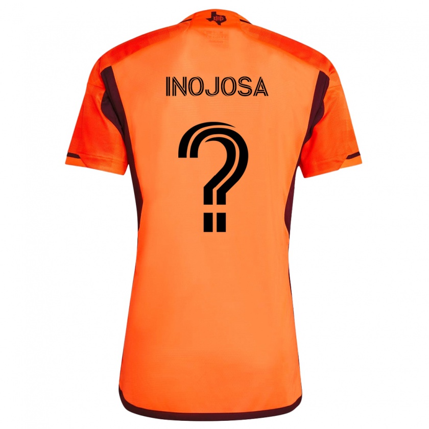 Kandiny Kinderen Rafael Inojosa #0 Oranje Zwart Thuisshirt Thuistenue 2024/25 T-Shirt