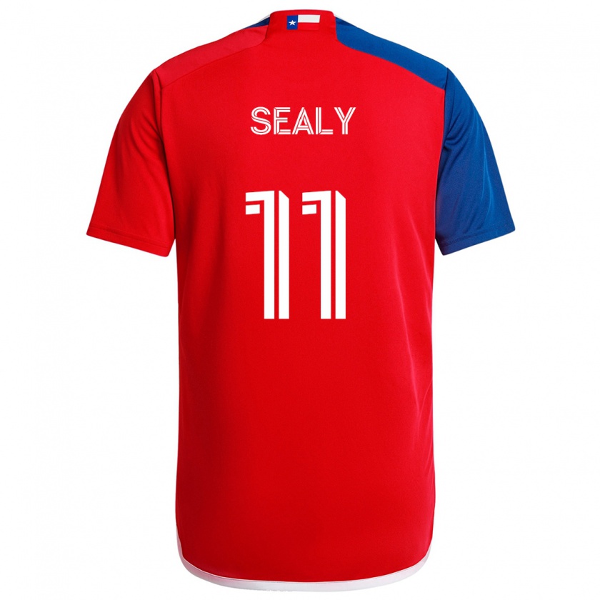 Kandiny Kinderen Dante Sealy #11 Blauw Rood Thuisshirt Thuistenue 2024/25 T-Shirt België