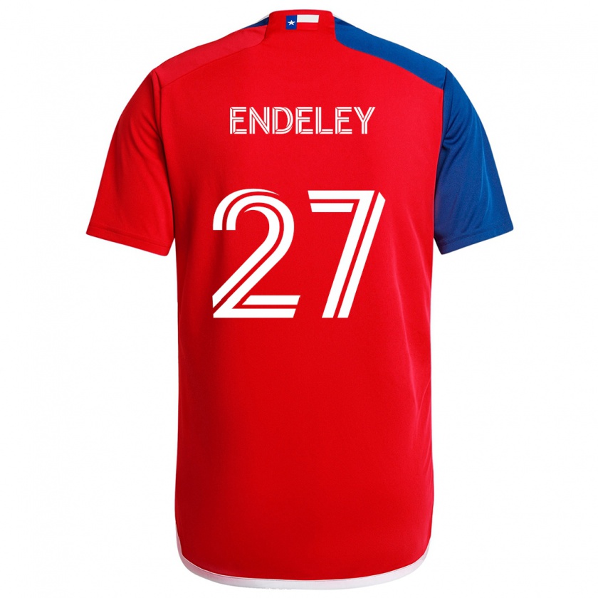 Kandiny Bambino Maglia Herbert Endeley #27 Blu Rosso Kit Gara Home 2024/25 Maglietta