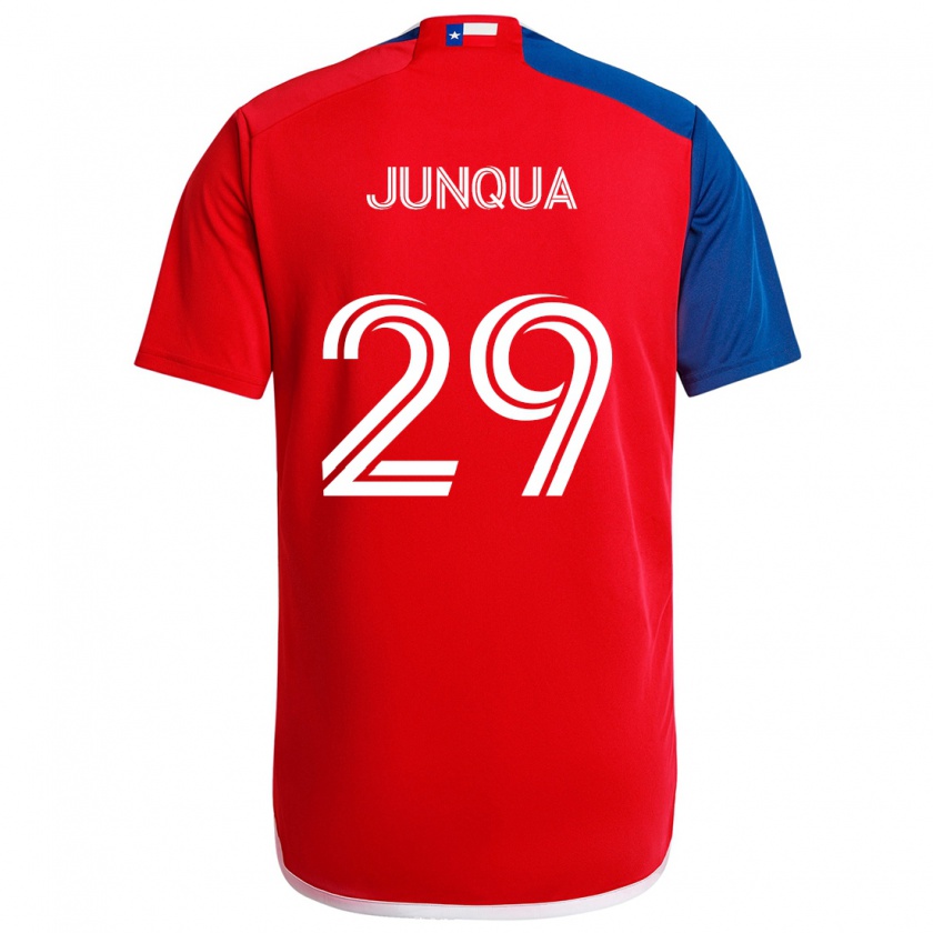 Kandiny Bambino Maglia Sam Junqua #29 Blu Rosso Kit Gara Home 2024/25 Maglietta