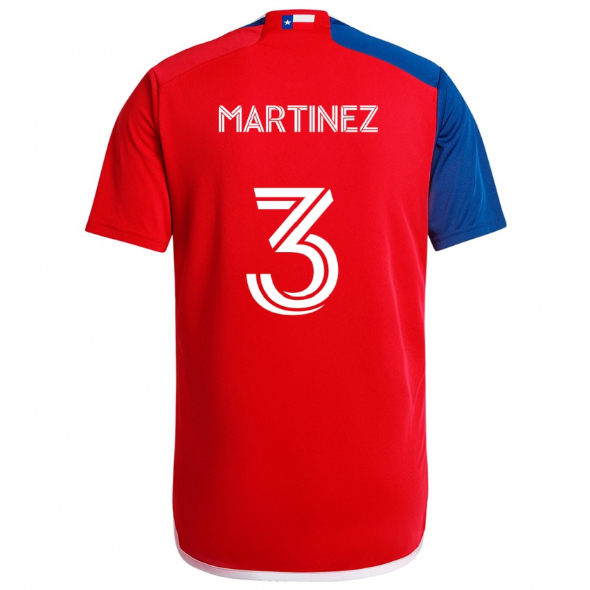 Kandiny Kinderen José Antonio Martínez #3 Blauw Rood Thuisshirt Thuistenue 2024/25 T-Shirt België