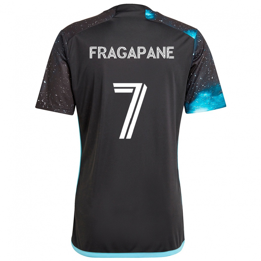 Kandiny Kinder Franco Fragapane #7 Schwarz Blau Heimtrikot Trikot 2024/25 T-Shirt Österreich