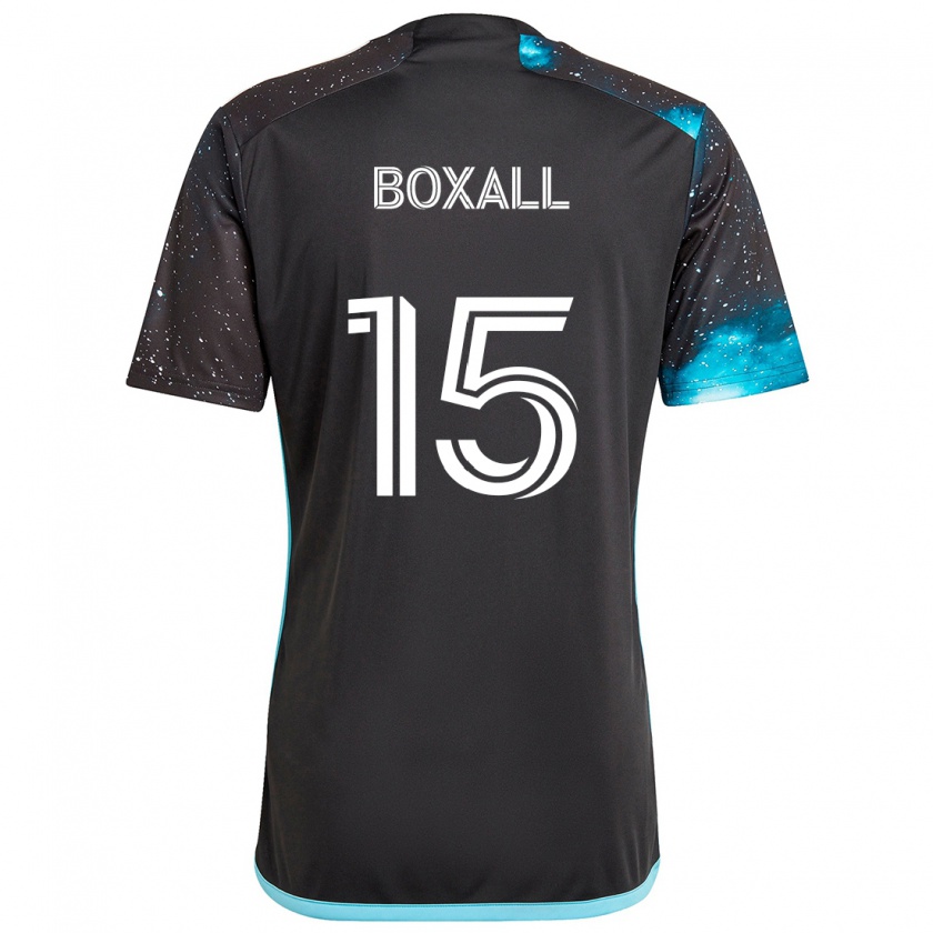 Kandiny Kinder Michael Boxall #15 Schwarz Blau Heimtrikot Trikot 2024/25 T-Shirt Österreich