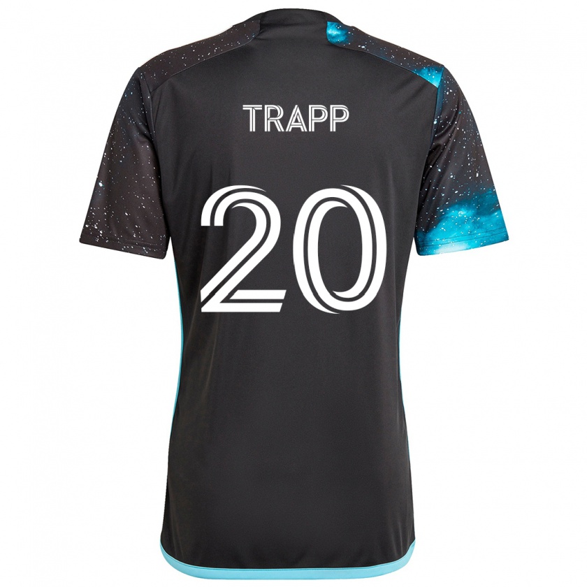 Kandiny Bambino Maglia Wil Trapp #20 Nero Blu Kit Gara Home 2024/25 Maglietta